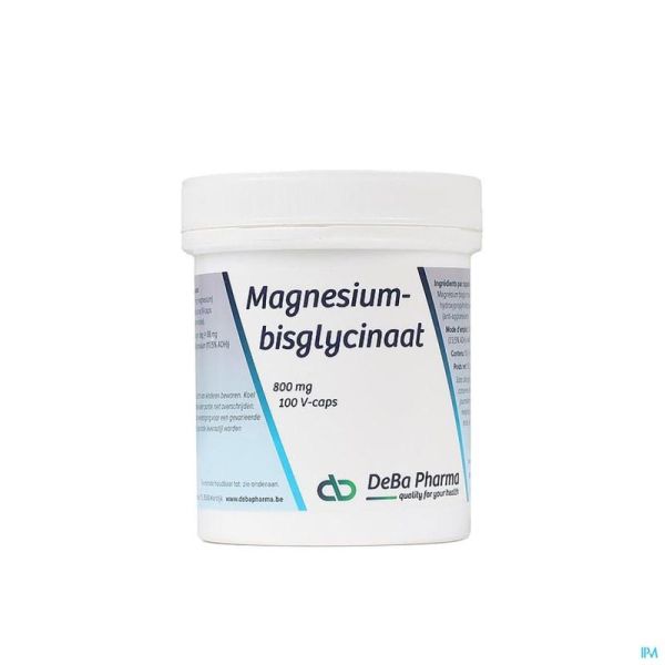 Magnesium Bisglycinate 800mg V-gélules 100