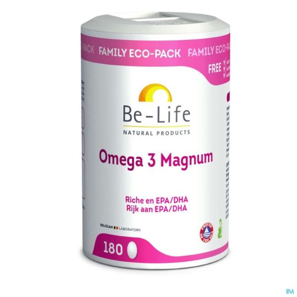 Omega 3 Magnum 180 Gélules. Omm1