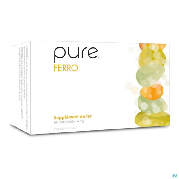 Pure Ferro Solid Pharma 60 Comprimés