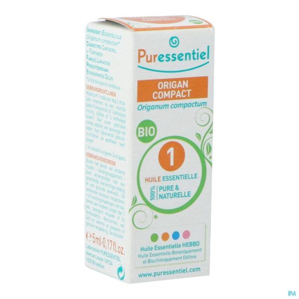 Puressentiel Expert Origan Bio Huile Essentielle 5 Ml