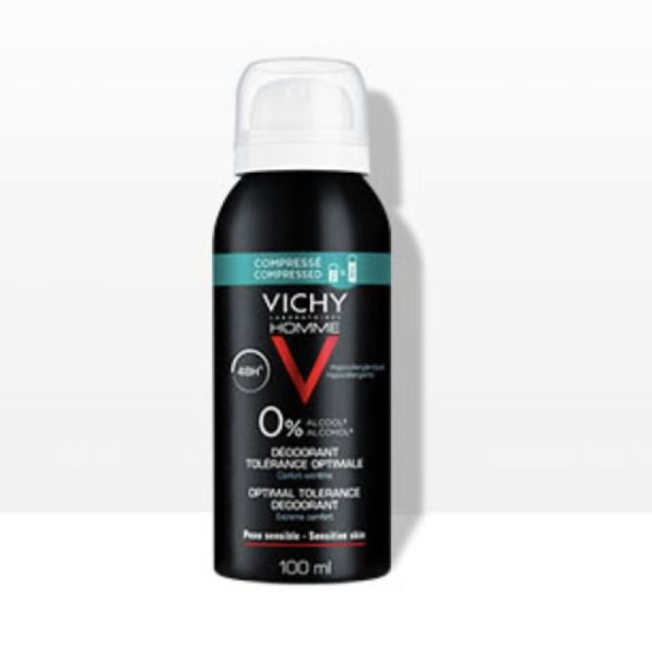 Vichy Homme Déodorant 48h Tolérance Aérosol Duopack 2x100ml