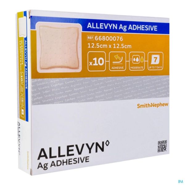 Allevyn Ag Adhes 12,5x12,5cm 66800076 10