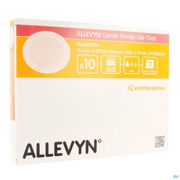 Allevyn Gentle Border Lite Oval Large 10 66801014