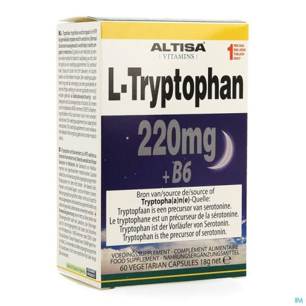 Altisa l-tryptophane 220mg + B6 V-gélules 60