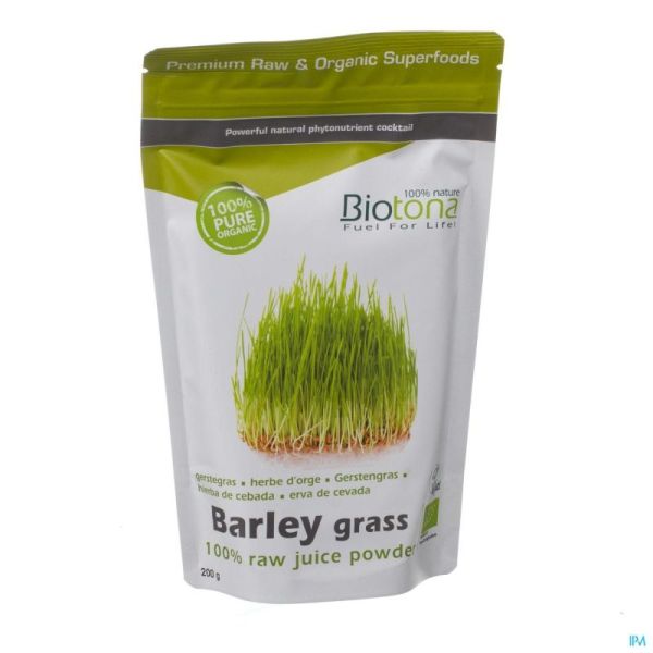 Biotona Barley Grass Raw Juice Powder 200g