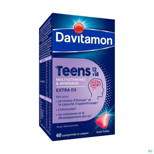 Davitamon Teens Fraise Comprimés 60