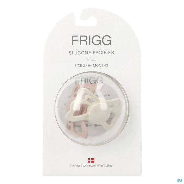 Frigg Fopspenen Butterfly T2 Silicon Cream/blush 2