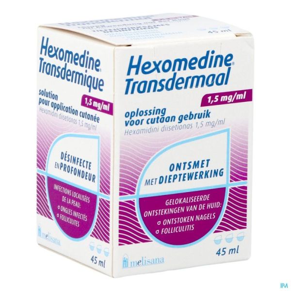 Hexomédine Transcutan 45 Ml 0,15 %