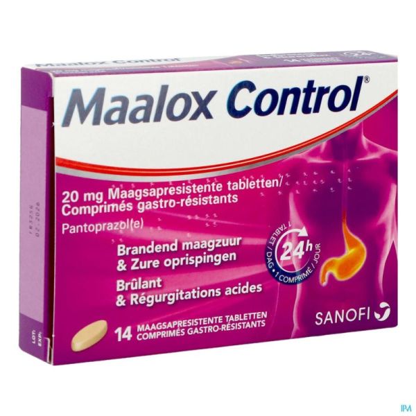 Maalox Control 14 Gélules 20 Mg