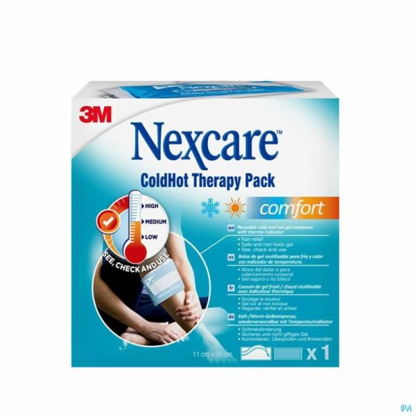 Nexcare Coldhot Therapy Pack Comfort Indicateur Zone Température, 260 Mm X 110 Mm