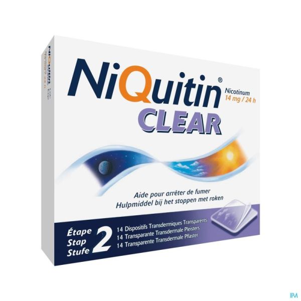 Niquitin Clear 14 Patch 14 Mg