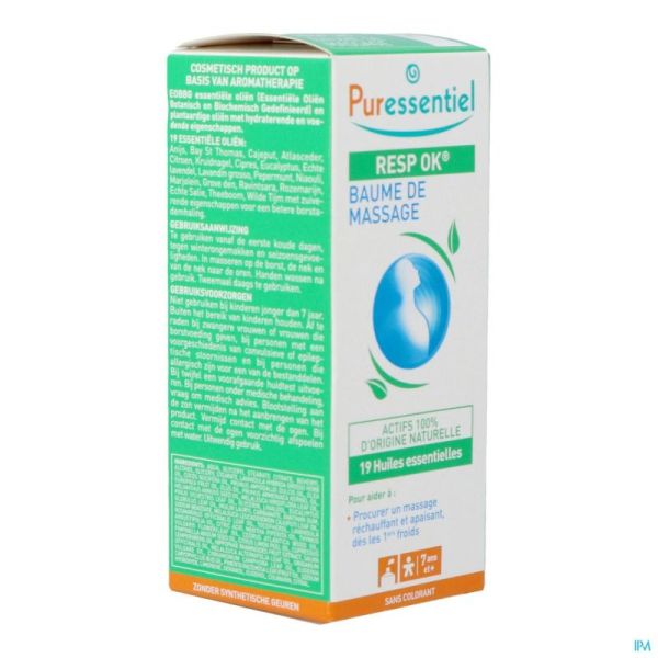 Puressentiel Respiratoire Baume 19 Huiles Essentielles 50 Ml