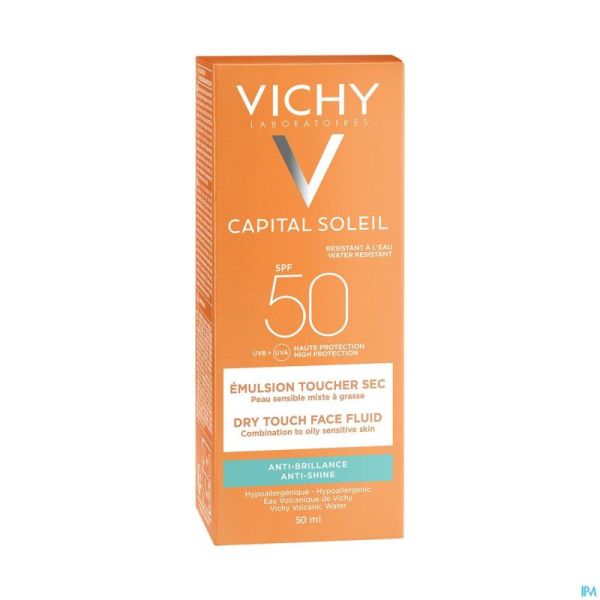 Vichy Idéal Soleil Dry Touch Crème Spf50 50ml