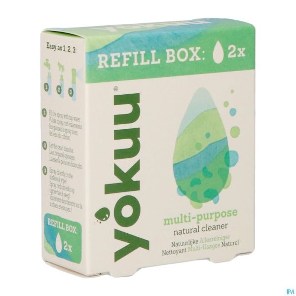 Yokuu Recharge Nettoyant. Multi Usage Nat.comprimés Effervescents.2x6g