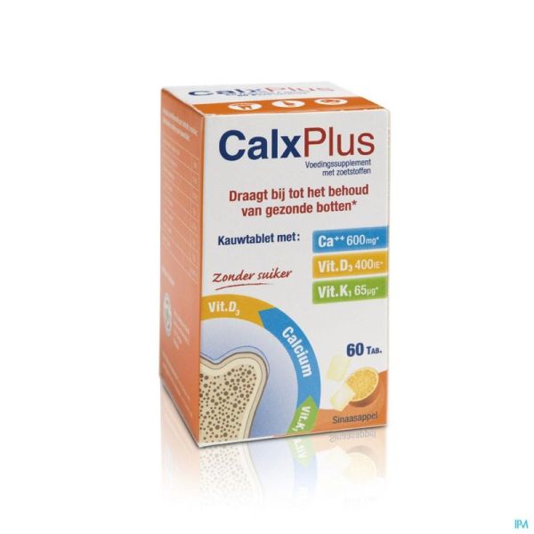 Calx-plus Orange S Sucre 60 Comprimés 