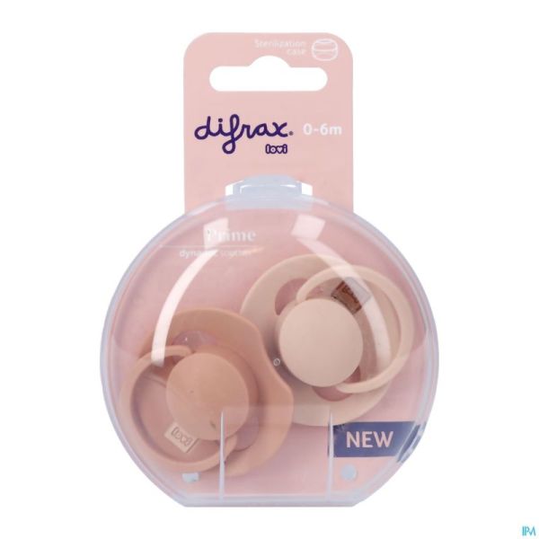 Difrax Dynamic Sucette 0-6m Prime Nude/blush 2
