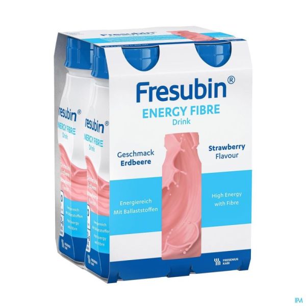 Fresubin Energy Fibre Drink Fraise 4x200 Ml