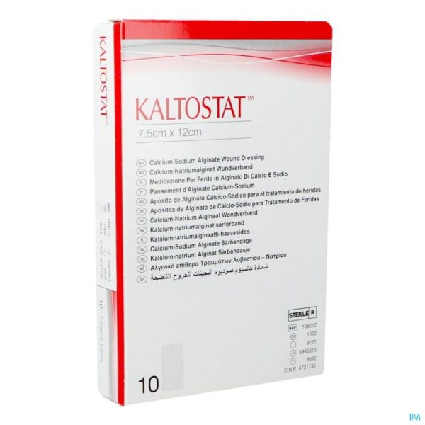 Kaltostat Ster 7,5x12cm 10 Pièce