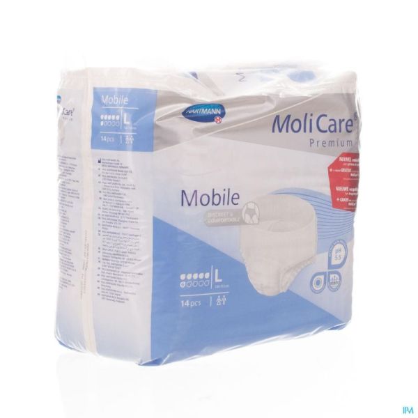 Molicare Premium Mobile 6 Gouttes Large 14 Langes