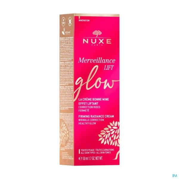 Nuxe Merveillance Lift Glow Crème Bonne Mine Effet Liftant 50ml Prix Permanent