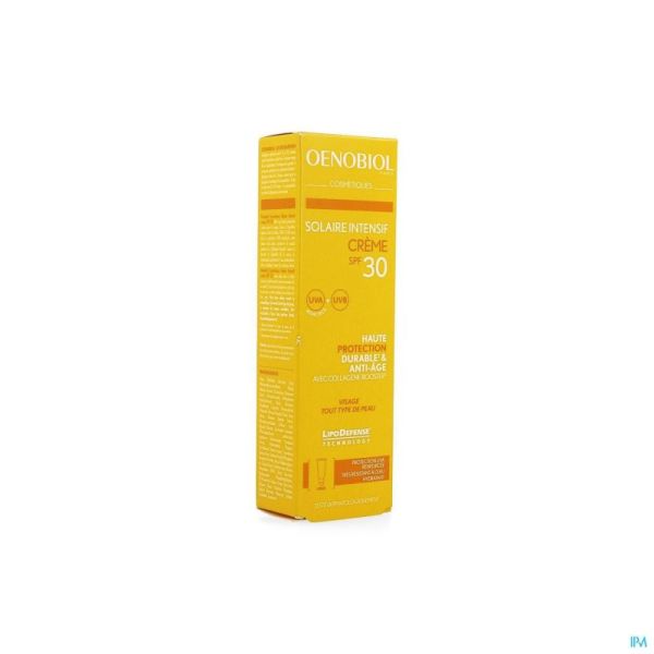 Oenobiol Cosmetiques Solaire Intensif Crème Visage Ip30 50ml