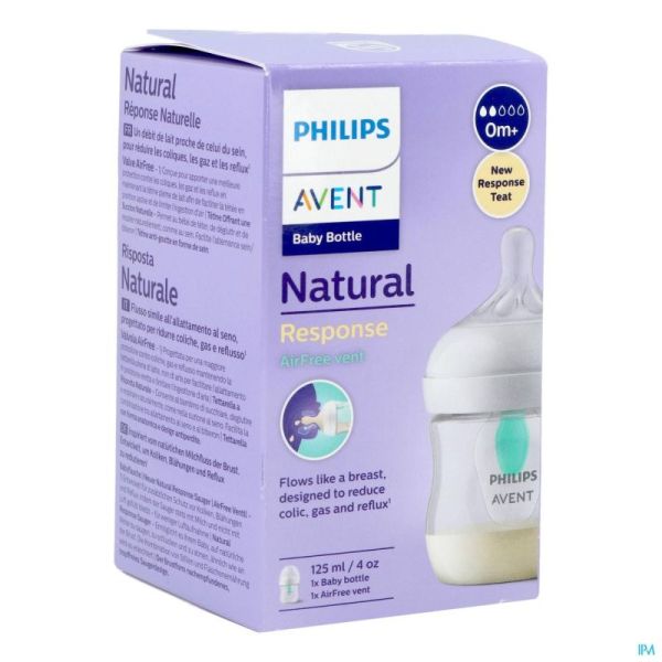 Avent Biberon plastique Natural Response - Succion naturelle