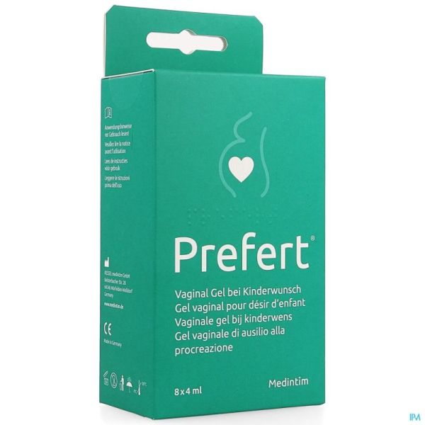 Prefert Lubrifiant Vag. Deris Enfant Applic. 8x4ml