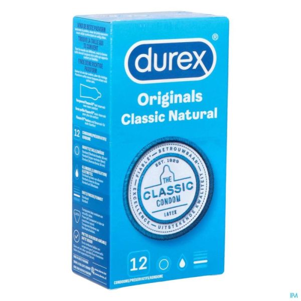 Préservatifs Durex Classic Natural 12 Pièces