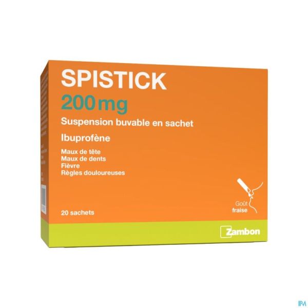 Spistick 200mg Suspension Buvable en Sachets 20