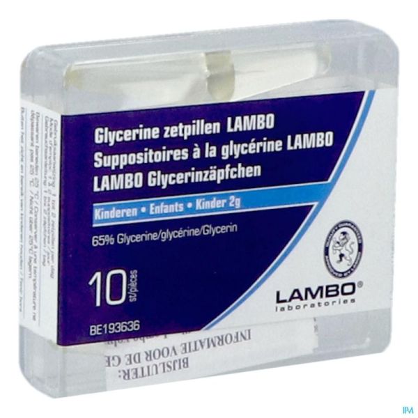 Suppositoires Conique Enfants Lambo 10 Suppositoires