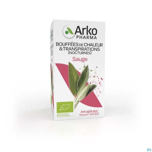 Arkogelules Sauge Bio Gélules 45 