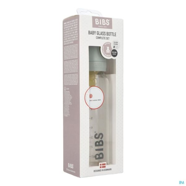 Bibs Biberon Verre 225ml Set Complet Sage