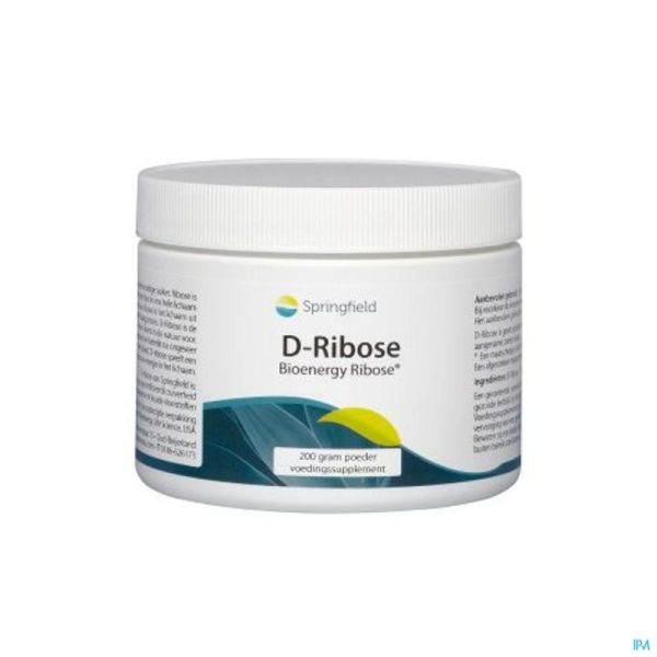 D-ribose Springfield Pot Poudre 200g