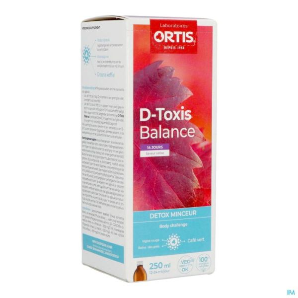 D-Toxis Balance Detox Minceur Cerise Bouteille de 250ml