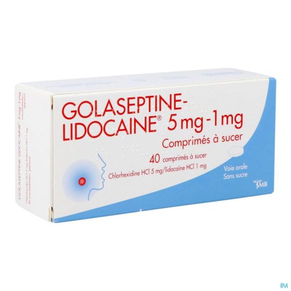 Golaseptine-lidocaine 40 Comprimés A Sucer