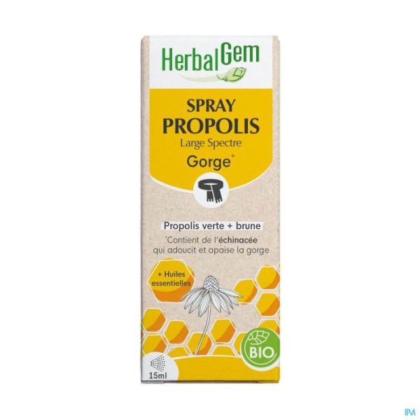 Herbalgem Propolis Large Spectr. Bio Flacon Gouttes 50ml