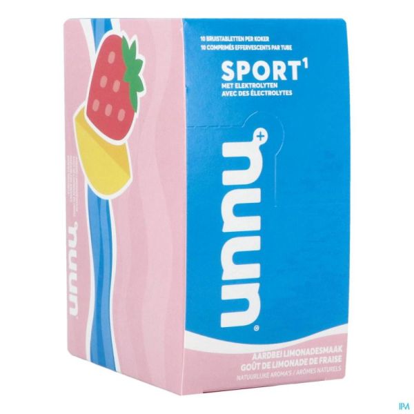 Nuun Sport Goût Limonade Fraise Comprimés Efferv 10