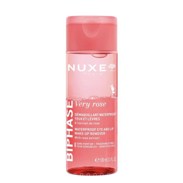 Nuxe Very Rose Démaquillant Waterproof Biphase Yeux 100ml