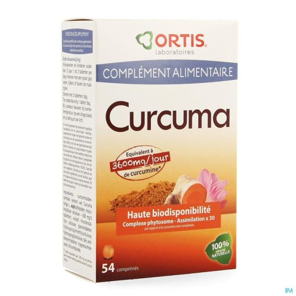 Ortis Curcuma 54 Comprimés