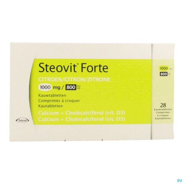 Steovit Forte Citron 28 Comprimés A Croq 1000