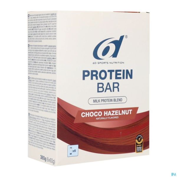 6d Protein Bar Choco-hazelnut 6x60g