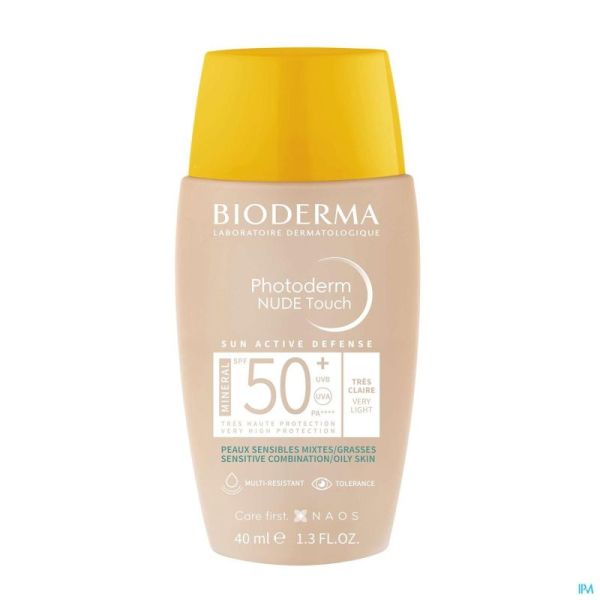 Bioderma Photoderm Nude Ip50+ Très Claire 40ml