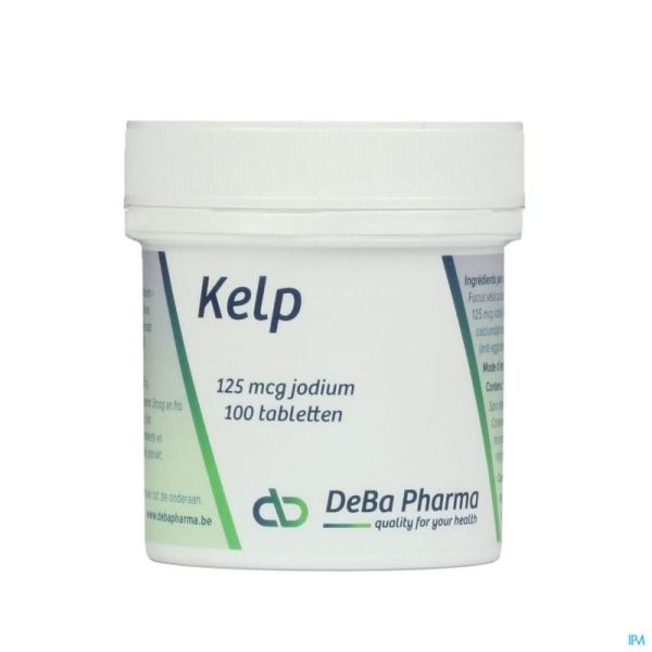 Kelp 100 Gélules Iode 125mcg Deba Pharma