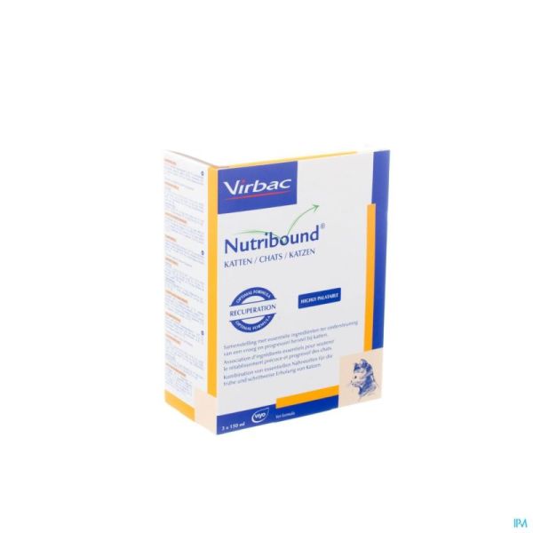 Nutribound Chat Vétérinaire Flacon 3x150 Ml