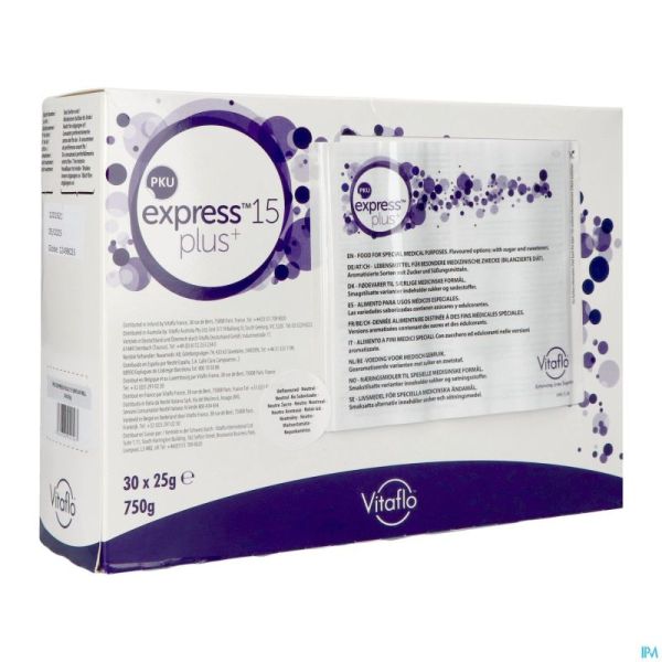 Pku Express Plus 15 Non Aromatise Poudre 30x25g