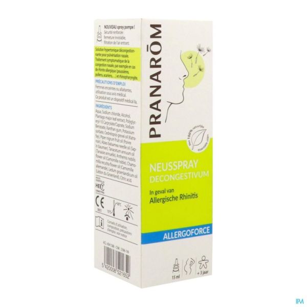 Pranarom Allergoforce Spray Nasal 15 Ml