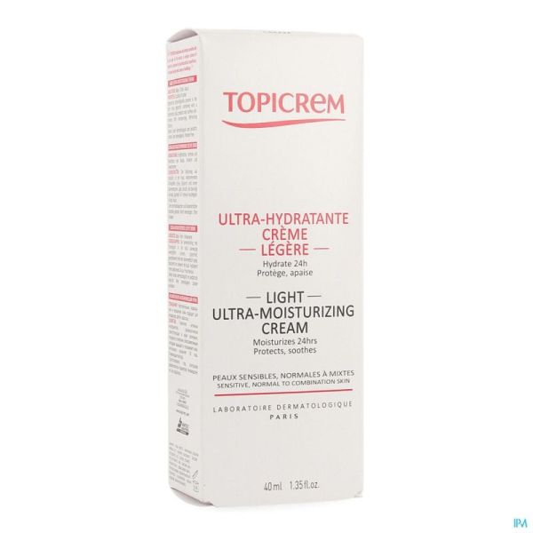 Topicrem Ultra Hydratant Crème Légère Tube 40ml
