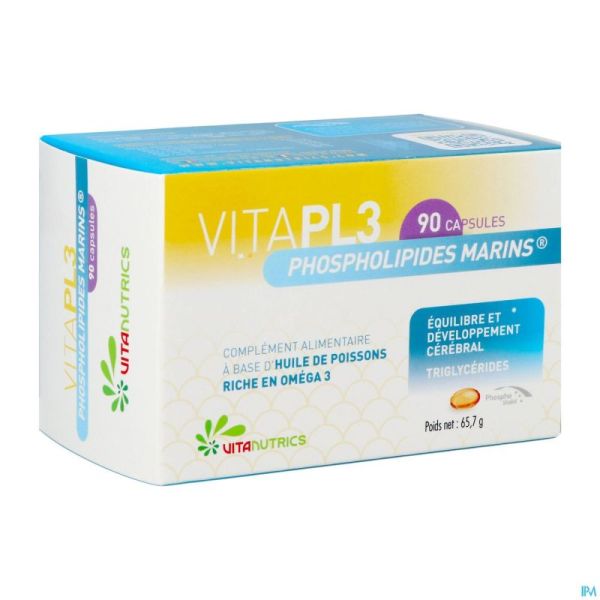 Vitapl3 Phospholipides Marins Gélules 90