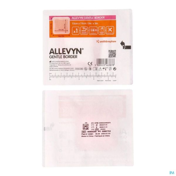 Allevyn Gentle Bord St 7,5x7,5cm 6680026