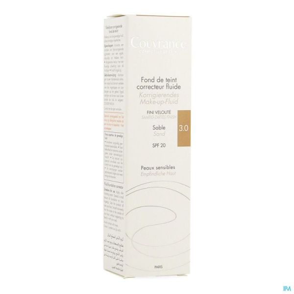 Avène Couvrance Fond de Teint Correct. Fluide 3 Sable 30ml